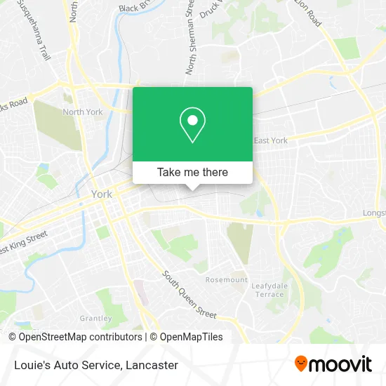Louie's Auto Service map