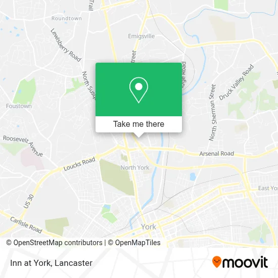Inn at York map