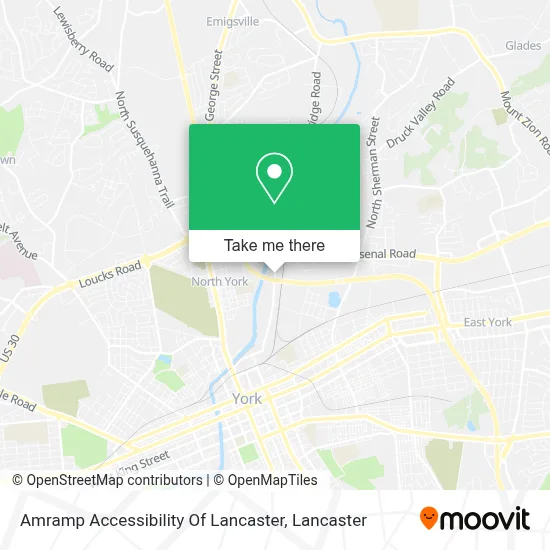 Amramp Accessibility Of Lancaster map