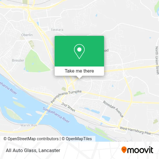All Auto Glass map