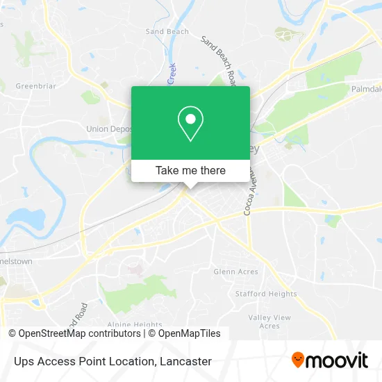 Ups Access Point Location map
