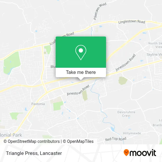 Triangle Press map