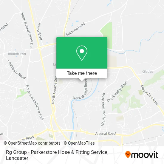 Rg Group - Parkerstore Hose & Fitting Service map