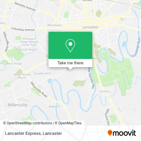 Lancaster Express map