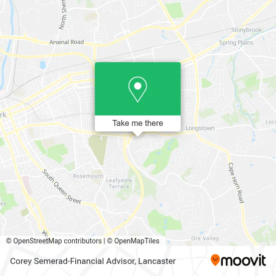 Corey Semerad-Financial Advisor map