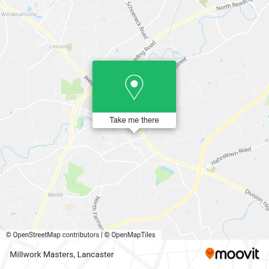 Millwork Masters map