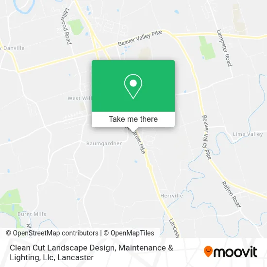 Clean Cut Landscape Design, Maintenance & Lighting, Llc map