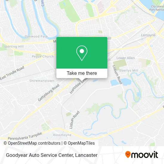 Goodyear Auto Service Center map