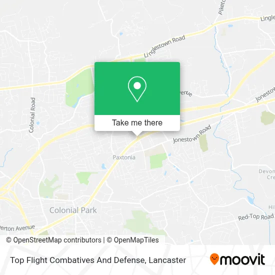Top Flight Combatives And Defense map
