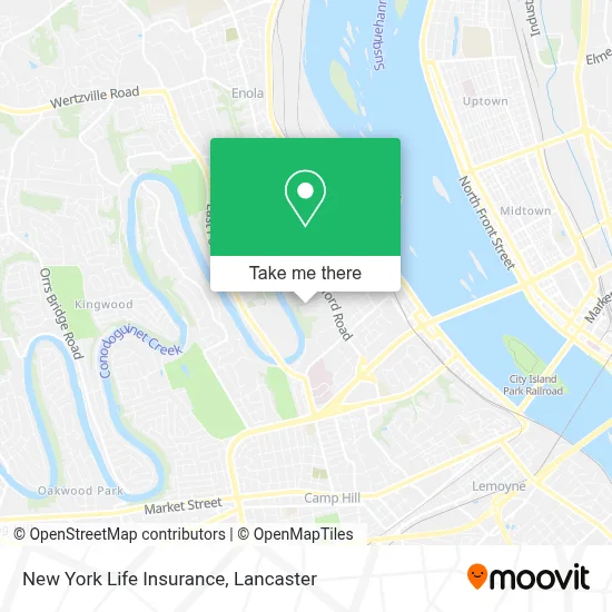 New York Life Insurance map