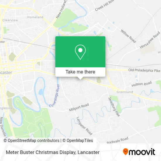 Meter Buster Christmas Display map