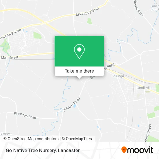 Go Native Tree Nursery map