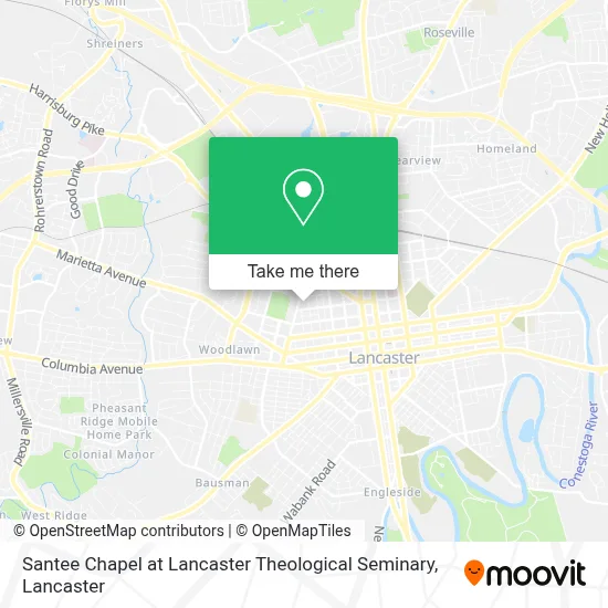 Santee Chapel at Lancaster Theological Seminary map