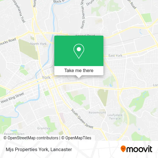 Mjs Properties York map
