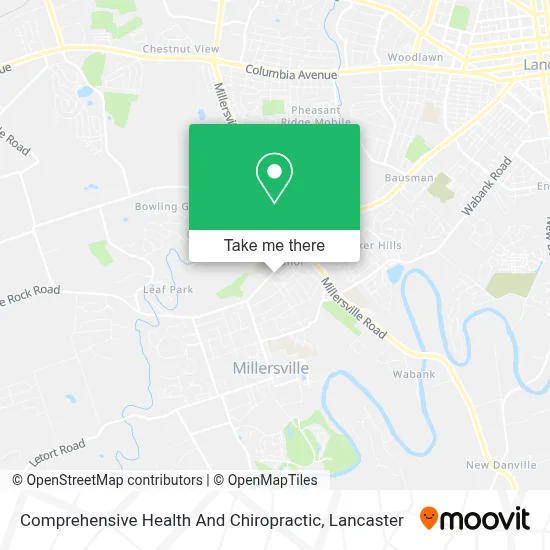 Comprehensive Health And Chiropractic map