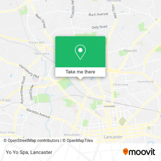 Yo Yo Spa map