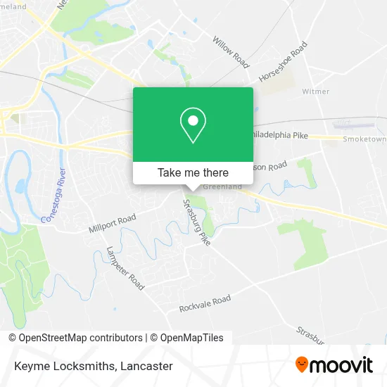 Keyme Locksmiths map