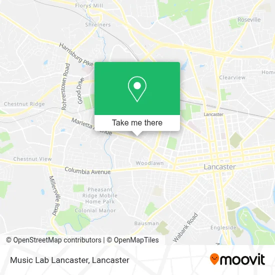 Music Lab Lancaster map