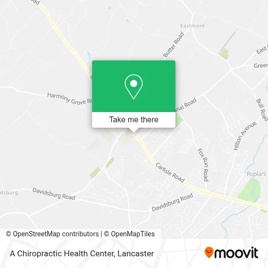 A Chiropractic Health Center map