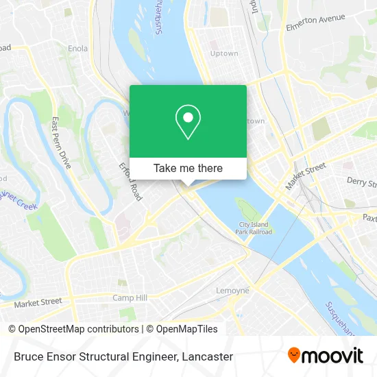 Bruce Ensor Structural Engineer map