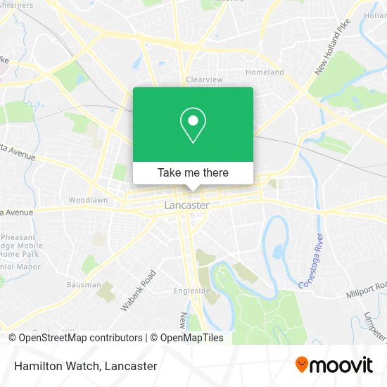 Hamilton Watch map