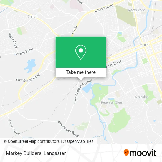 Markey Builders map