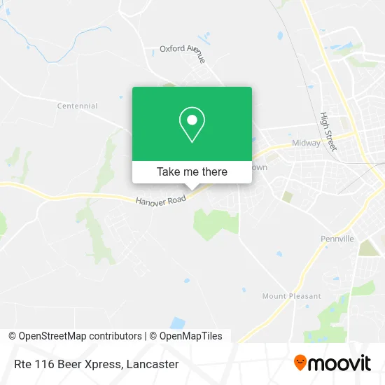Rte 116 Beer Xpress map