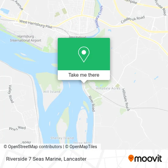 Riverside 7 Seas Marine map