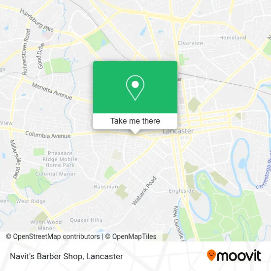Navit's Barber Shop map