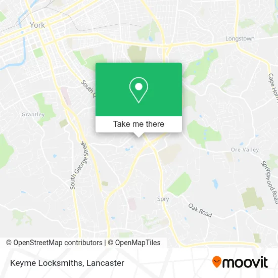 Keyme Locksmiths map