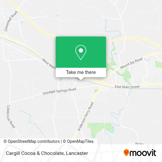 Cargill Cocoa & Chocolate map