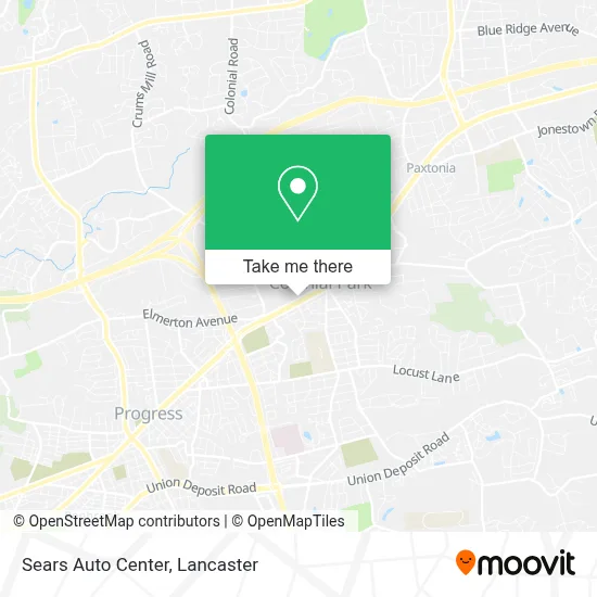 Sears Auto Center map