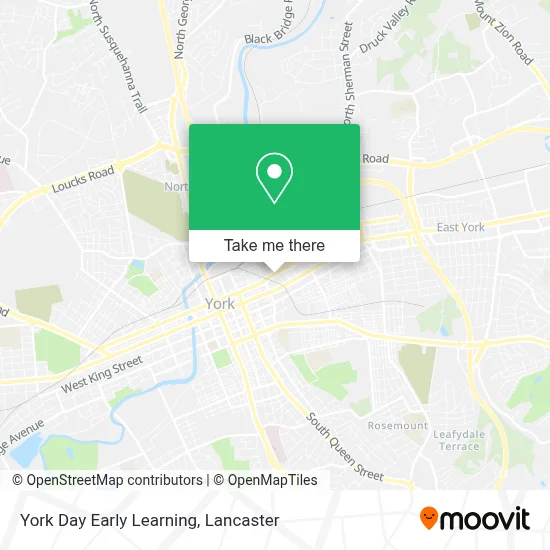 York Day Early Learning map