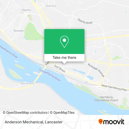 Anderson Mechanical map