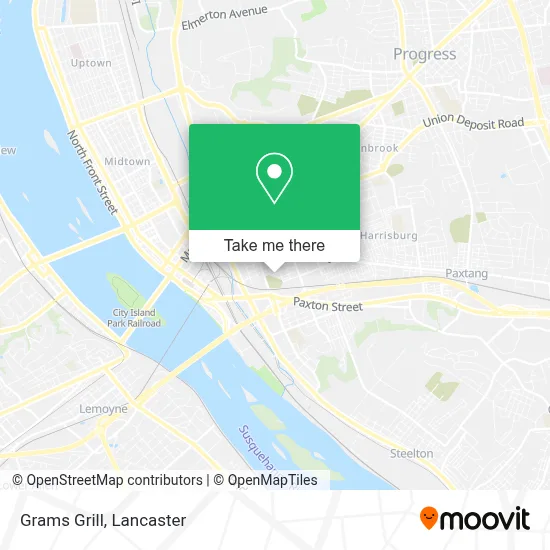 Grams Grill map