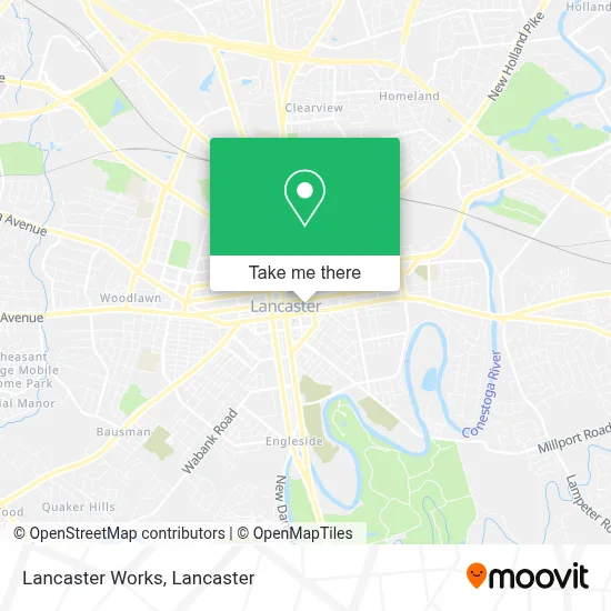 Lancaster Works map