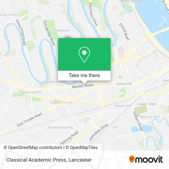 Classical Academic Press map