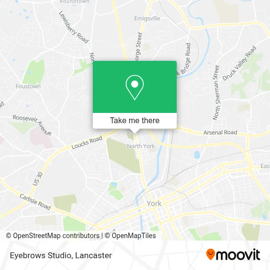 Eyebrows Studio map