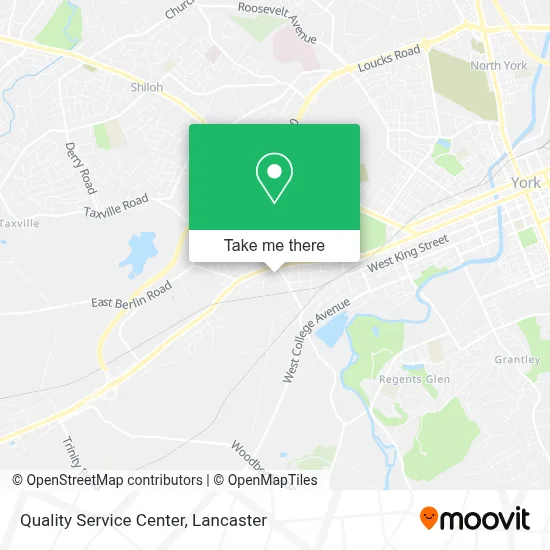 Quality Service Center map