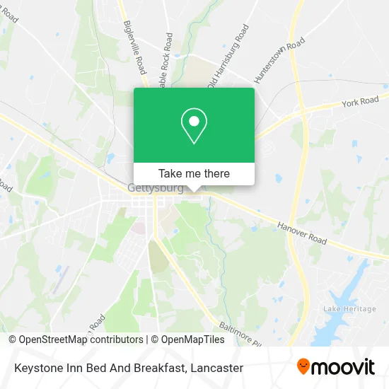 Keystone Inn Bed And Breakfast map