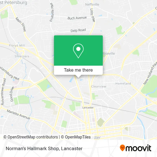 Norman's Hallmark Shop map