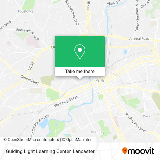 Guiding Light Learning Center map