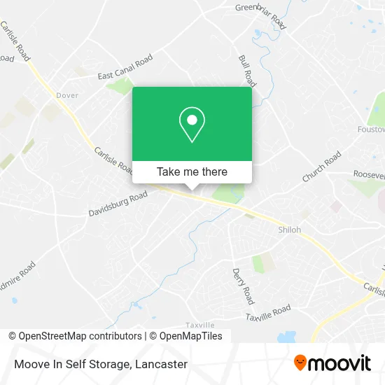 Moove In Self Storage map