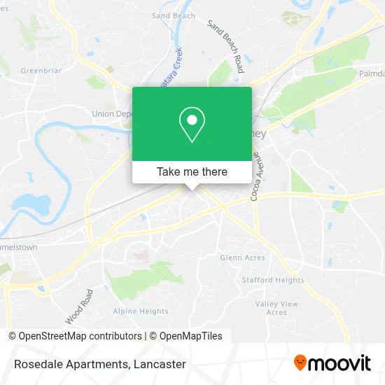 Rosedale Apartments map