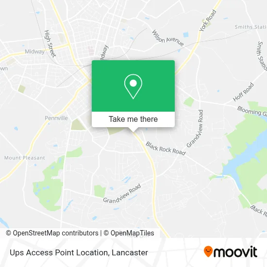 Ups Access Point Location map
