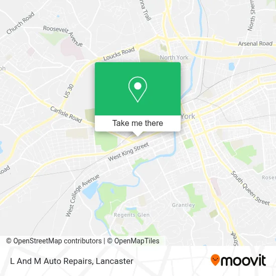 L And M Auto Repairs map