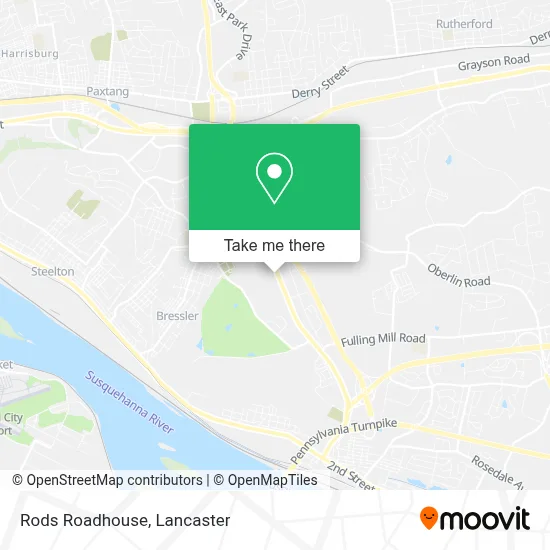 Rods Roadhouse map