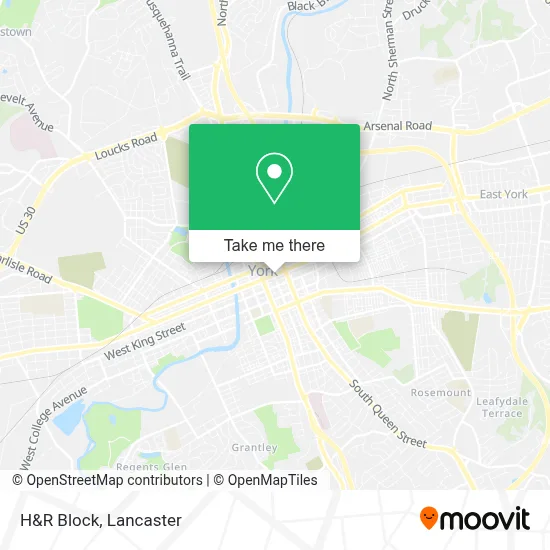 H&R Block map