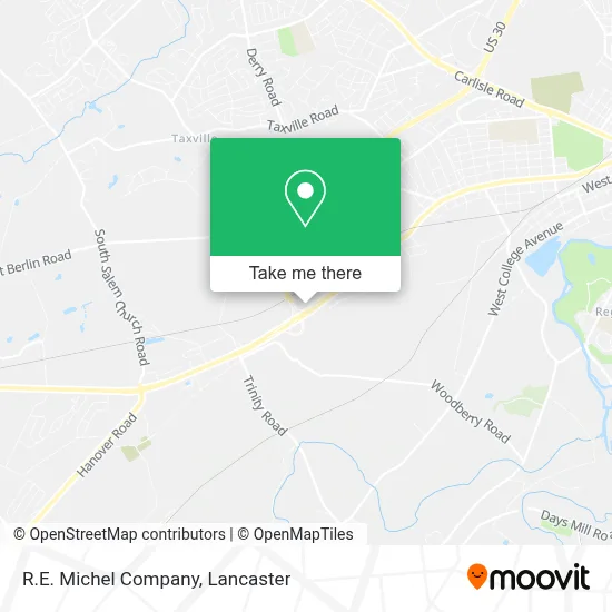 R.E. Michel Company map