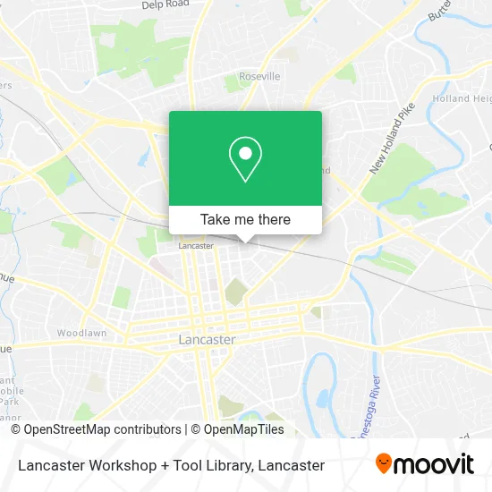 Lancaster Workshop + Tool Library map